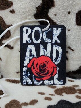 Rock and Roll Rose Unscented Car Air Freshener Freshie